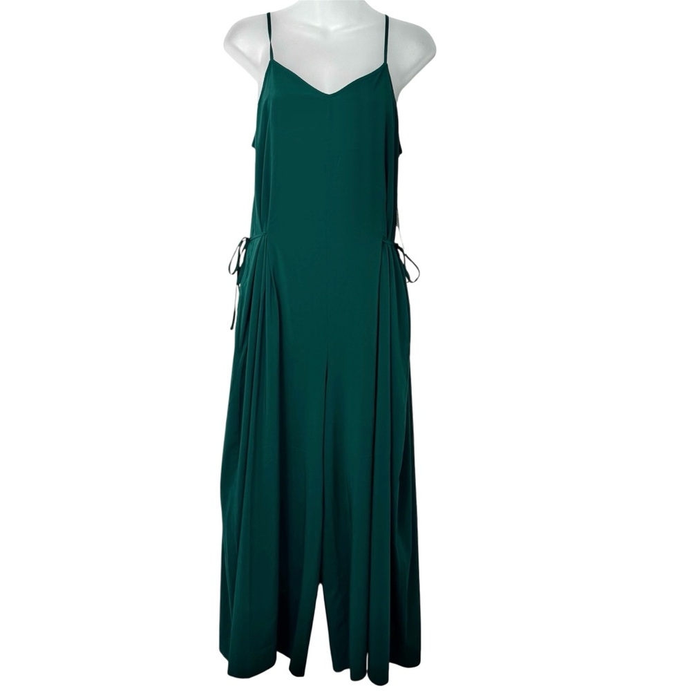 Athleta Green Sayulita Jumpsuit Sz 2 (Runs Big Fits Size Sm AS IS!) NWT MSRP $98